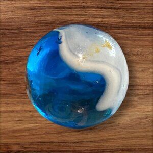 Vintage 1990s Peltier Glass Earth Like Marble